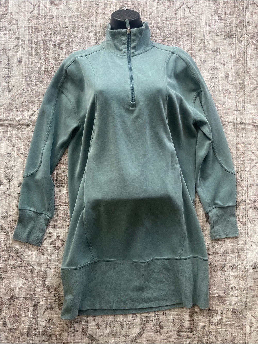 lululemon athletica Sage Green Half-Zip Sweatshirt Dress - Picture 2 of 9